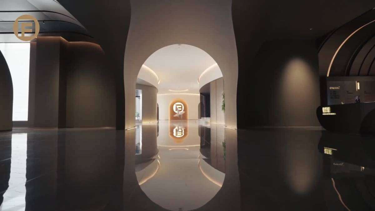 Fadior factory showroom corridor