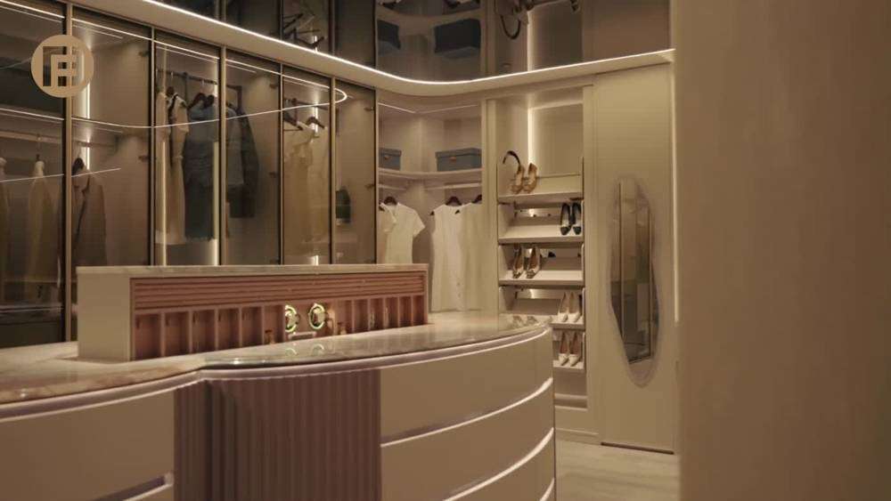 Stainless steel wardrobe by Fadior